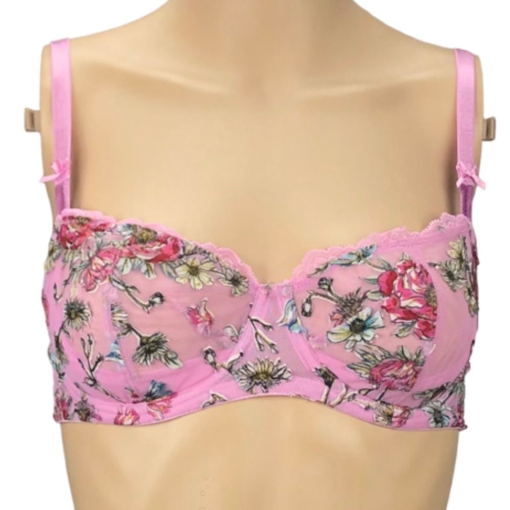 VICTORIA'S SECRET DREAM ANGELS WICKED EMBROIDERED PUSH UP BRA 32DDD